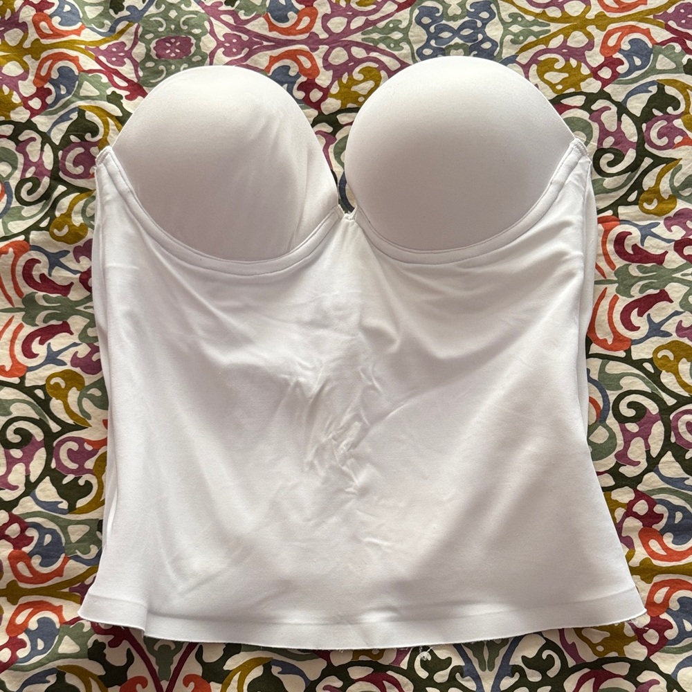 Felina White Strapless Bustier